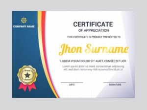Certificate A4 Size