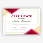 18 Certificate A5 size