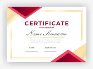 Certificate A5 Size