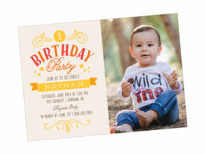 Birthday Invitation A5 Size