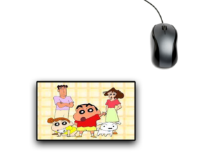 Cartoon With Family Mouse Pad