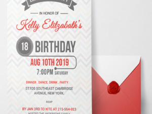 Birthday Card  Design 2 A4 Size