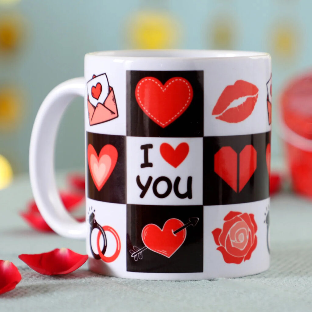 i love you printed mug 1